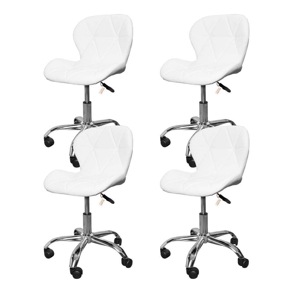 Kit 4 Cadeiras Escritório Giratória Office Eiffel Slim