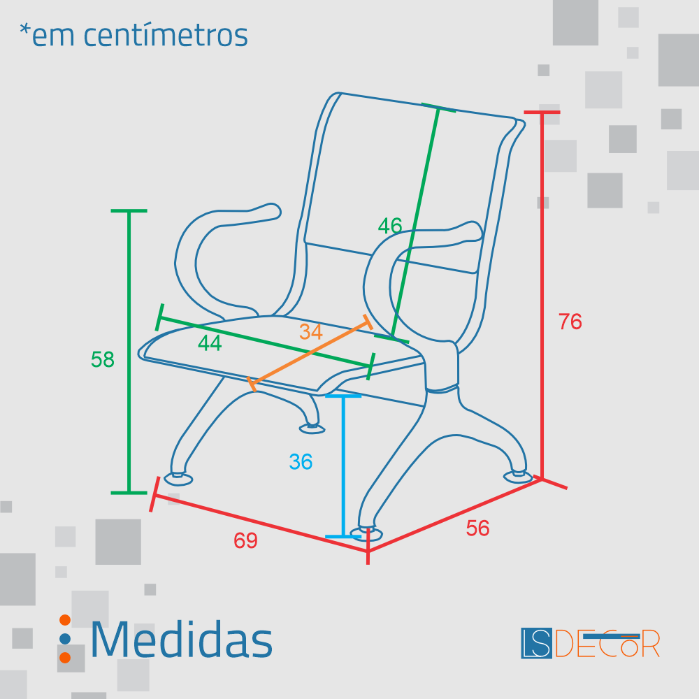 Cadeira Longarina Cromada 1 Lugar