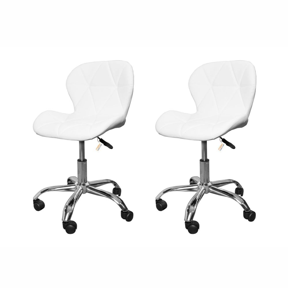 Kit 2 Cadeiras Escritório Giratória Office Eiffel Slim