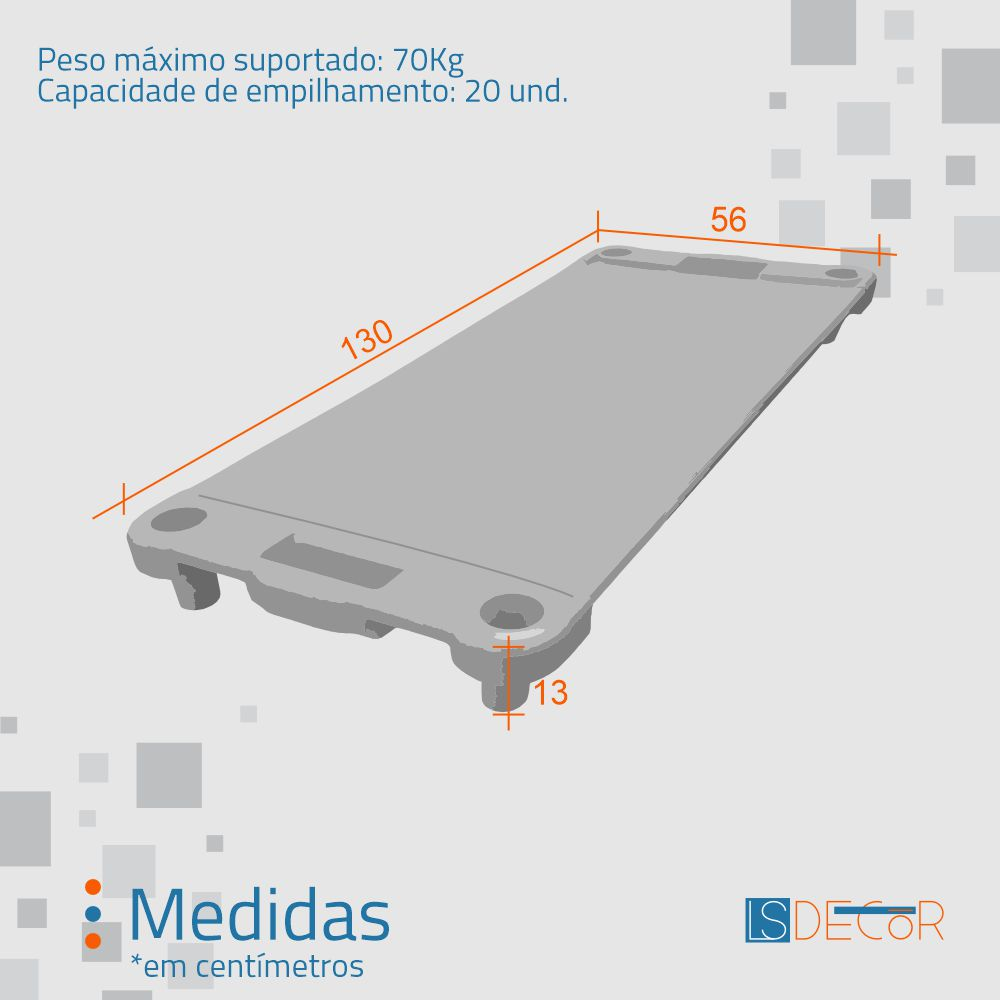 Kit 5 Caminha Empilhavel Infantil 