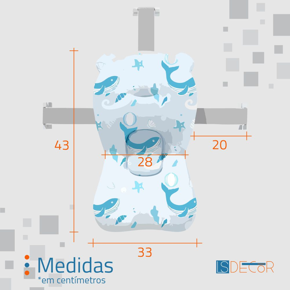 Almofada para Banheira - Baleia