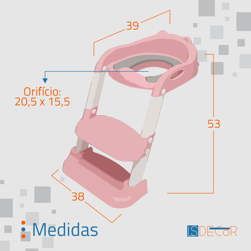 Assento Sanitário Infantil com Escada