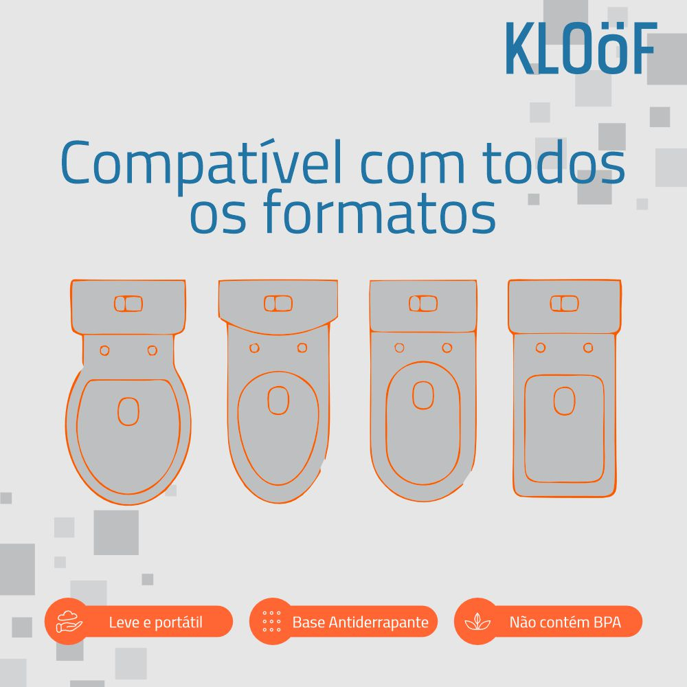 Assento Redutor de Sanitário Dobrável para Crianças