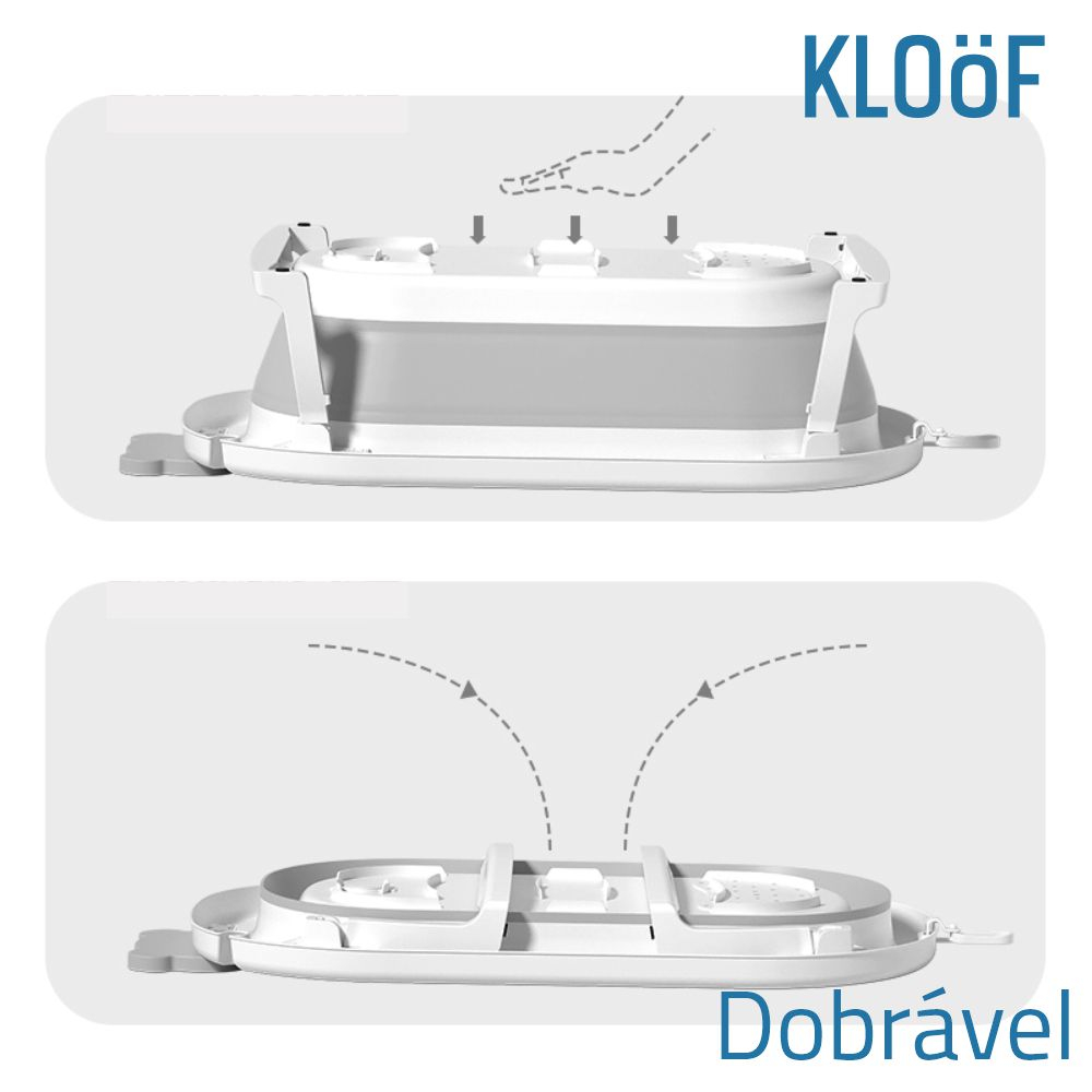 Banheira de Bebê Dobrável Aurora Sea Média