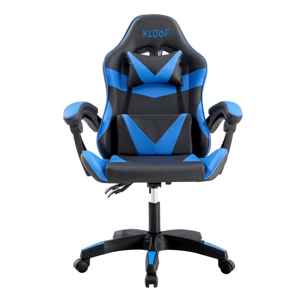 Cadeira Giratória Gamer KL1 - Preto e Azul
