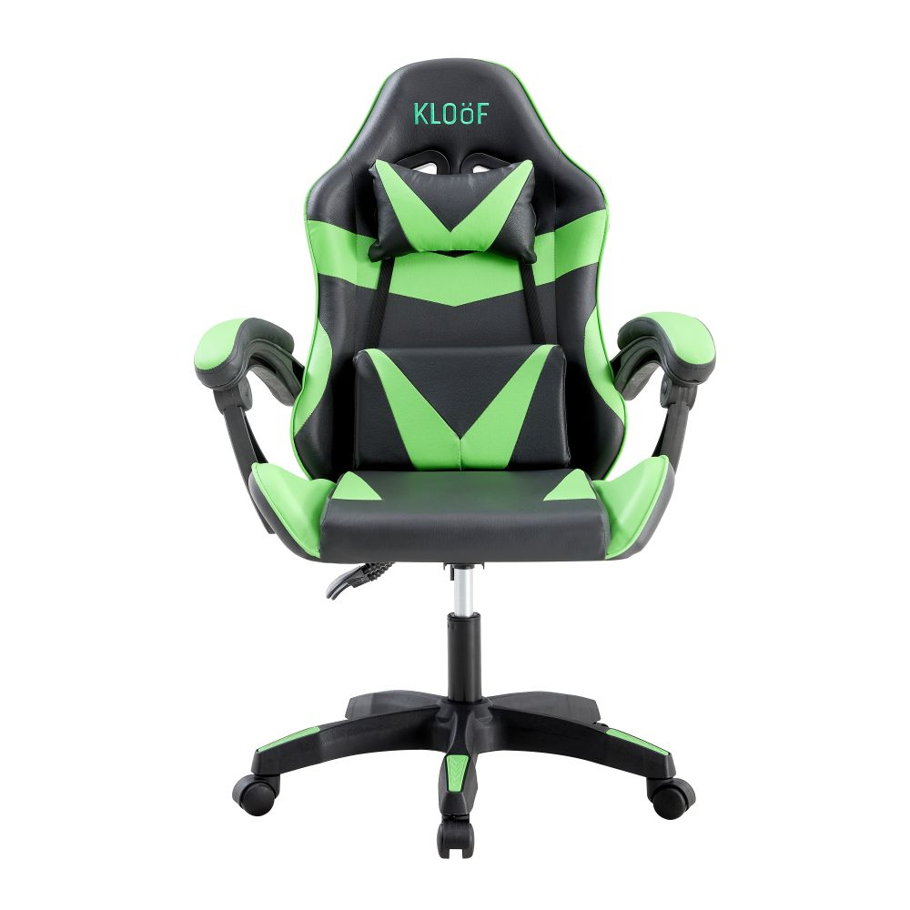 Cadeira Giratória Gamer KL1 - Preto e Verde