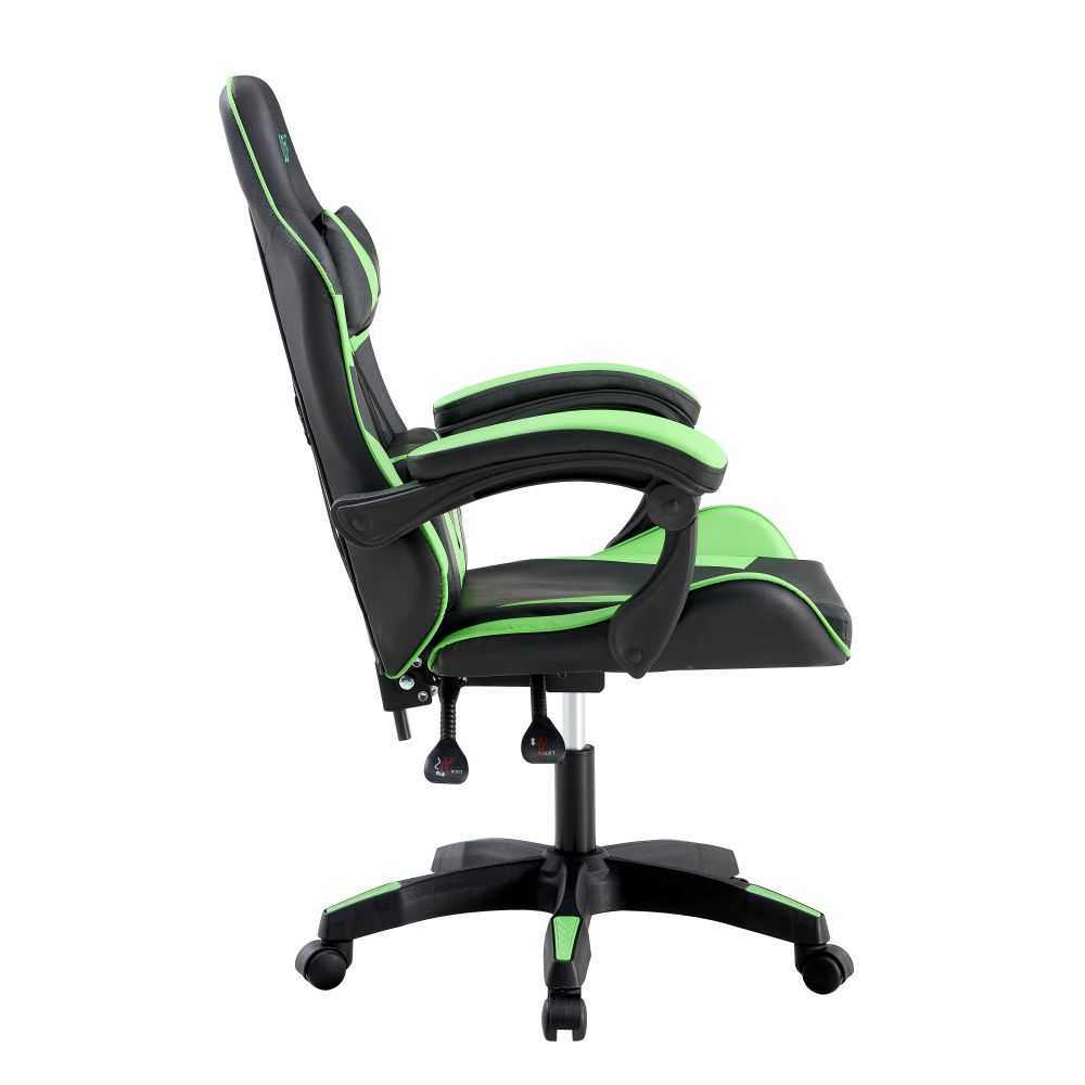 Cadeira Giratória Gamer KL1 - Preto e Verde