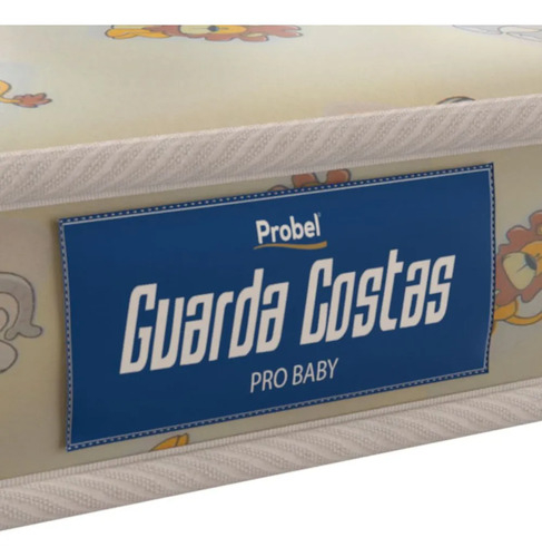 Colchão para berço D18 Liso 12cmx130cmx60cm Guarda Costas Pro Baby Infantil