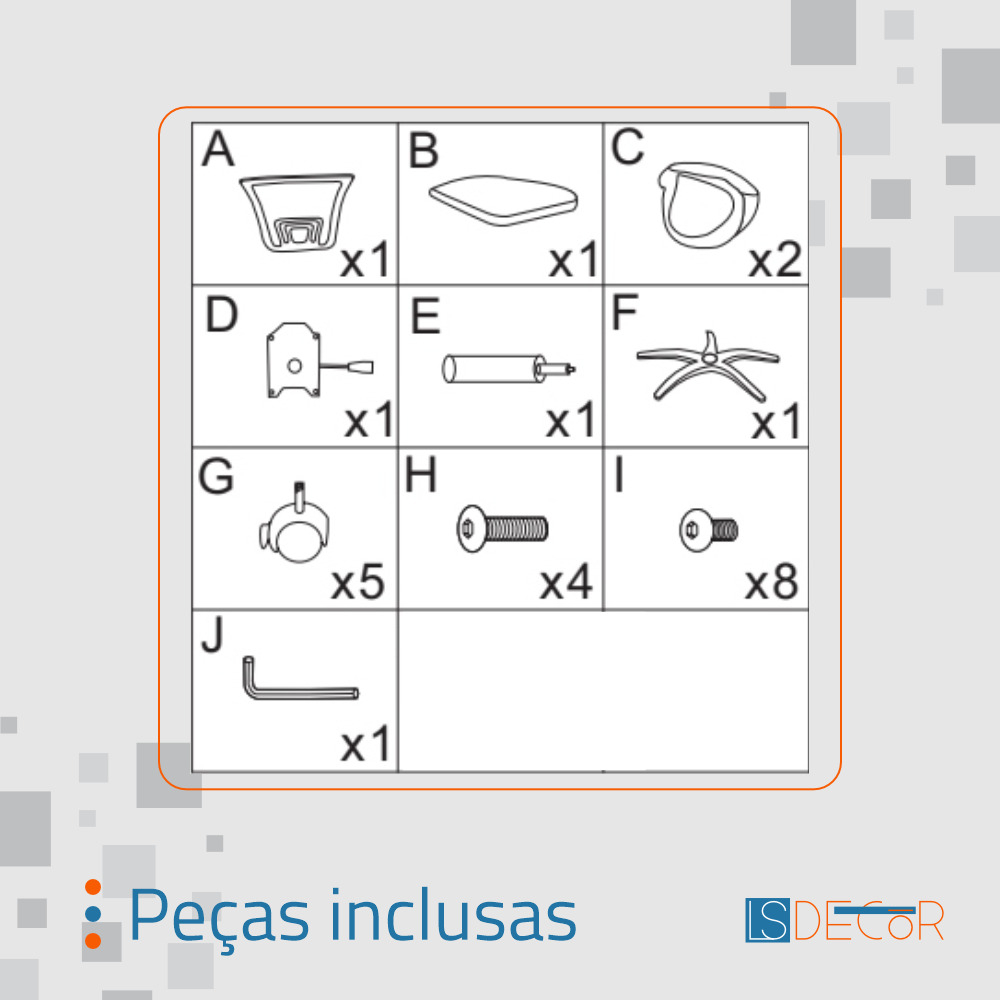 Kit 10 Cadeira Giratória Diretor