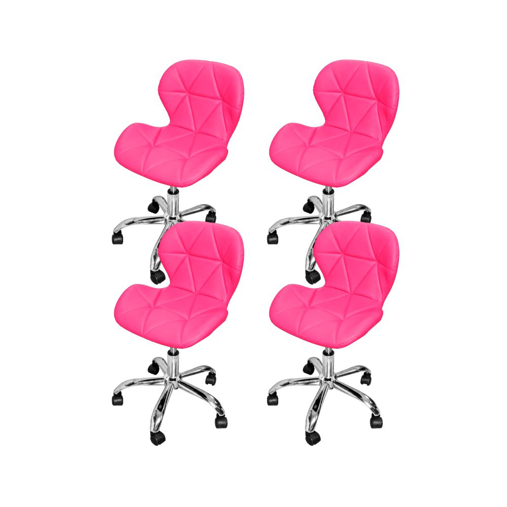Kit 4 Cadeiras Escritório Giratória Office Eiffel Slim