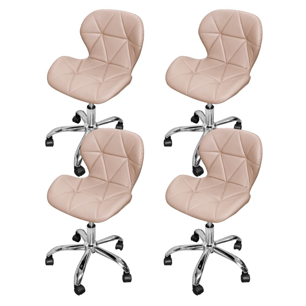 Kit 4 Cadeiras Escritório Giratória Office Eiffel Slim